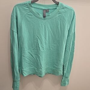 Sweaty Betty Green Sweatshirt Top